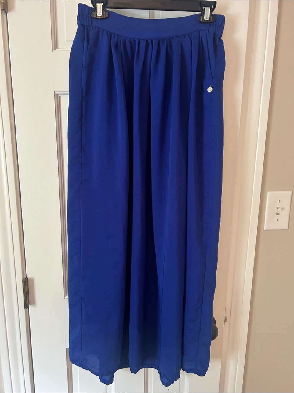 Mango Royal Blue Maxi Skirt